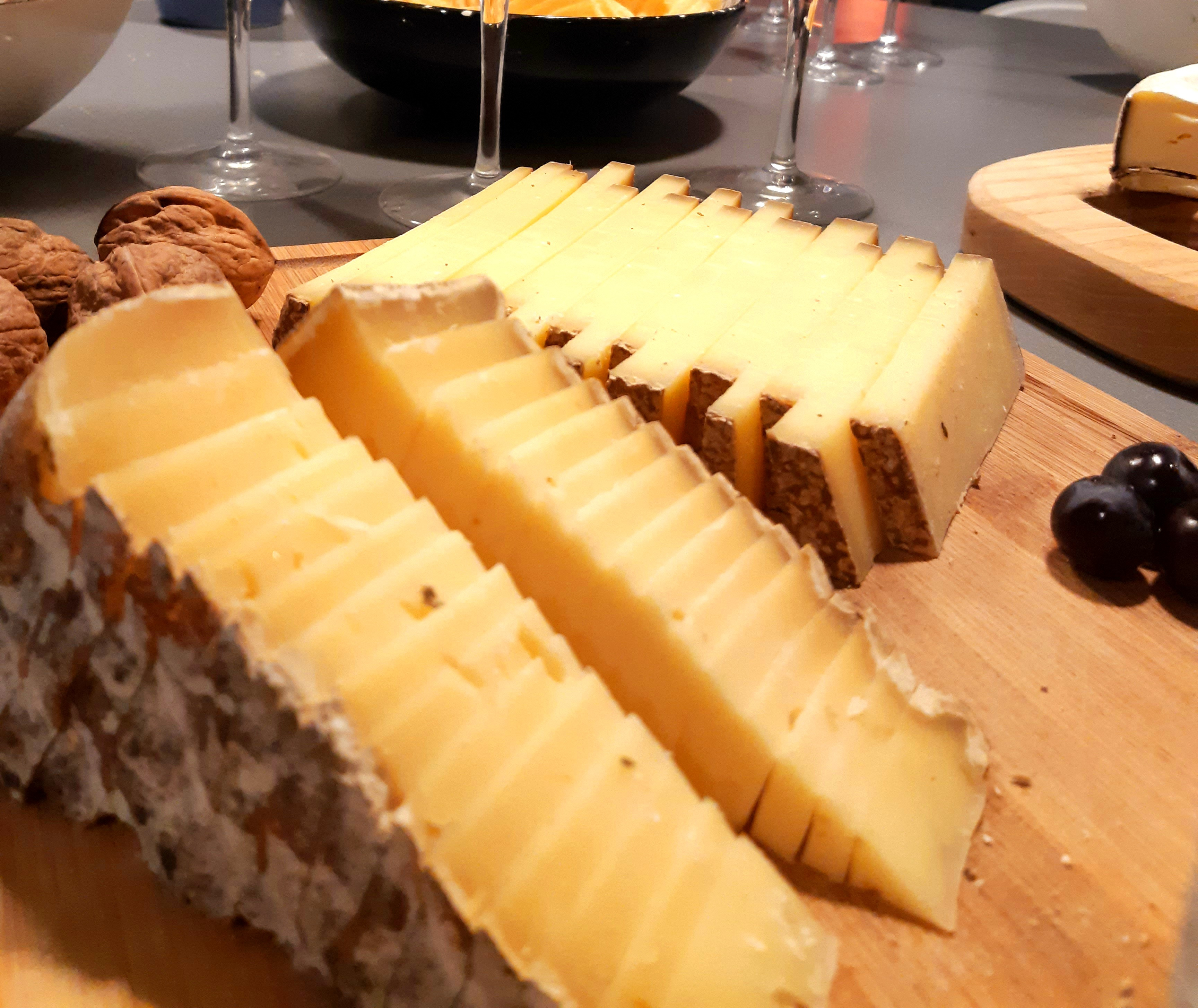 Plateau de fromages variés